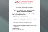 Kenyataan yang dikongsi Bersatu Perak di media sosial pada Jumaat.