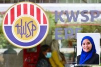 Selagi prestasi keseluruhan pelaburan KWSP kekal kukuh serta menjana pendapatan yang baik, keupayaan dana itu untuk mengumumkan dividen yang kompetitif kepada pencarum masih terpelihara. Gambar kecil: Dr Nur’Asyiqin