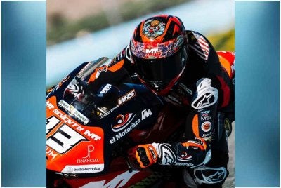 Hakim Danish tampil pada musim penuhnya dalam kelas Moto3 bermula di Grand Prix (GP) Thailand. FOTO: FB Hakim Danish