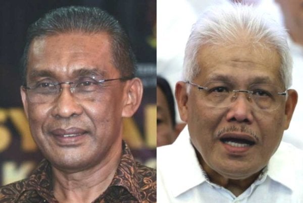 Takiyuddin (kiri) dipercayai bakal dilantik sebagai Ketua Pembangkang baharu menggantikan Hamzah (kanan).