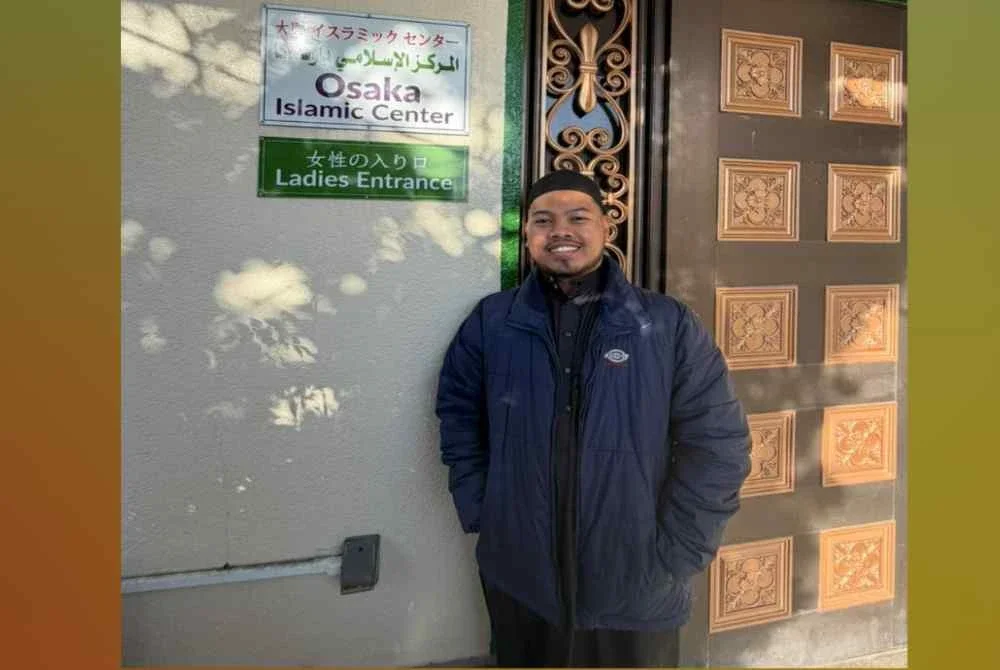 Muhammad Hanif di Masjid Osaka Islamic Centre.