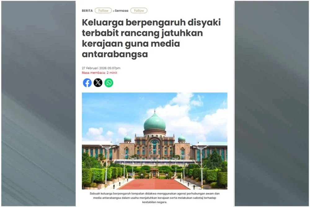 Laporan Sinar Harian pada Jumaat berhubung dakwaan komplot jatuhkan kerajaan.