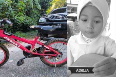 Nur Adelia Qistina (kanan) meninggal dunia ketika menerima rawatan di Klinik Kesihatan Manir.