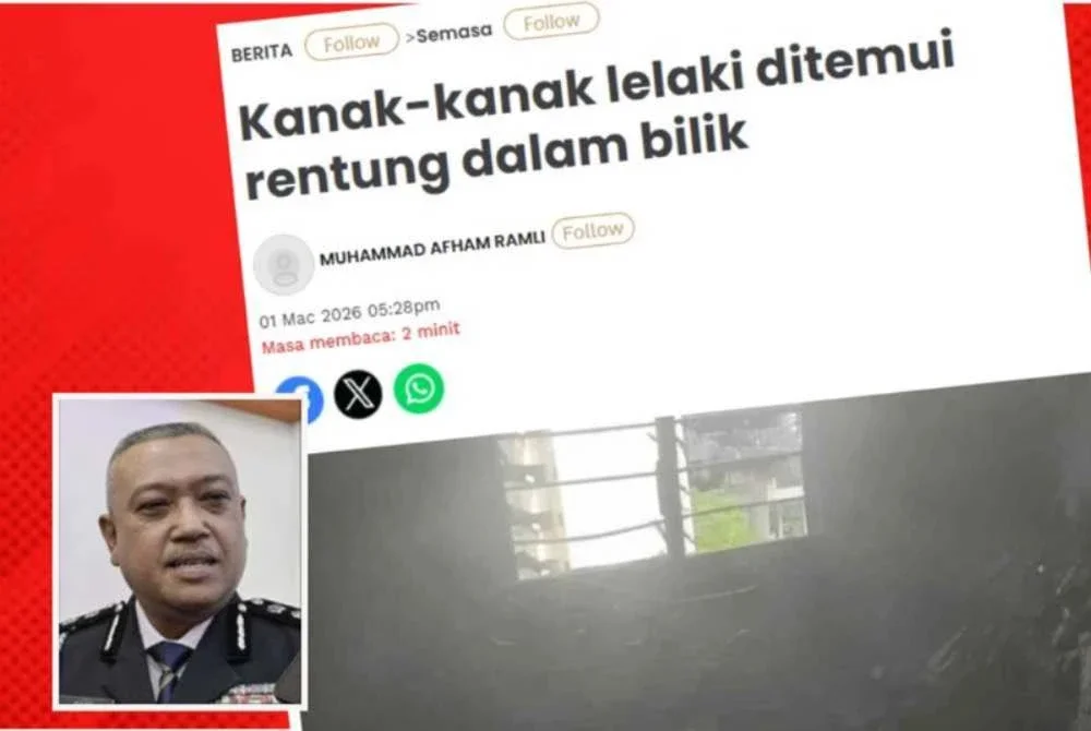 Kanak-kanak lelaki yang maut dalam kebakaran di PPR Kampung Muhibbah, dipercayai ditinggalkan bersama lima lagi adik-beradiknya tanpa pengawasan orang dewasa. Gambar kecil: Mohd Rosdi