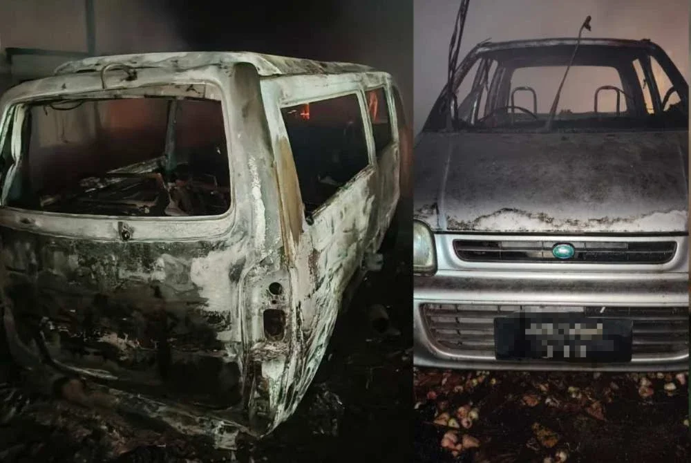 Beberapa kenderaan turut musnah dalam kebakaran berkenaan.