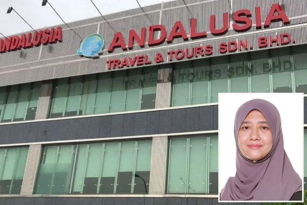 Ida Riswana (gambar kecil) menjelaskan Andalusia mengambil langkah alternatif dengan membeli tiket baharu melalui Saudi Airlines bagi memastikan sebahagian jemaah dapat diterbangkan pulang.