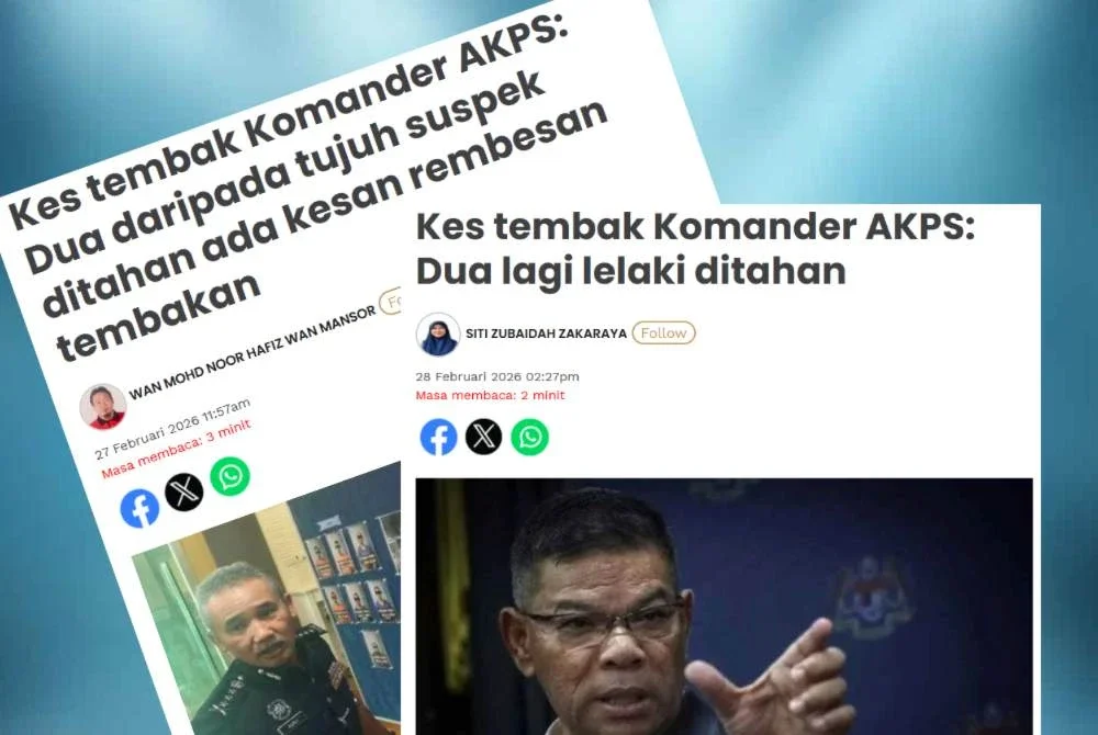 Laporan Sinar Harian mengenai kes tembak Komander AKPS.