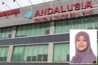 Ida Riswana (gambar kecil) menjelaskan Andalusia mengambil langkah alternatif dengan membeli tiket baharu melalui Saudi Airlines bagi memastikan sebahagian jemaah dapat diterbangkan pulang.