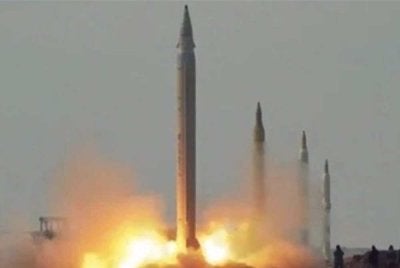 Peluru berpandu milik Pasukan Pengawal Revolusi Islam (IRGC). Foto Agensi