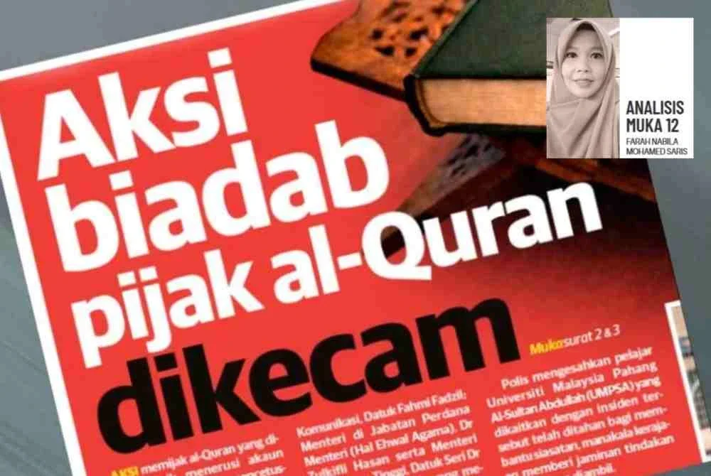 Perbuatan memijak al-Quran adalah tindakan biadab, melampau dan tidak boleh diterima sama sekali.