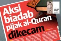 Perbuatan memijak al-Quran adalah tindakan biadab, melampau dan tidak boleh diterima sama sekali.