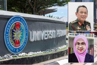 Transformasi pendidikan tinggi di bawah RPTM 2026–2035 selaras dengan mandat UPNM30 untuk menjadikan UPNM sebagai institusi premier bertaraf antarabangsa dalam bidang pertahanan dan keselamatan. Gambar kecil: Arman Rumaizi dan Wan Norhasniah.