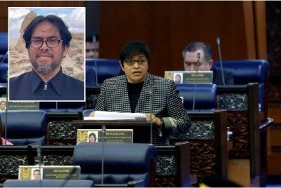 Menteri di Jabatan Perdana Menteri (Undang-undang dan Reformasi Institusi) Datuk Seri Azalina Othman Said ketika menggulung perbahasan RUU Perlembagaan (Pindaan) 2026 pada Mesyuarat Pertama, Penggal Kelima Parlimen ke-15 Dewan Rakyat di Bangunan Parlimen. Gambar kecil: Mukhtaruddin Musa 
