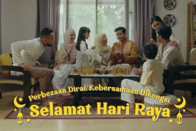 Gabungan artis rentas sempadan antara Alif Satar, Teuku Wisnu dan Shireen Sungkar dalam “Raya Sama-Sama”.