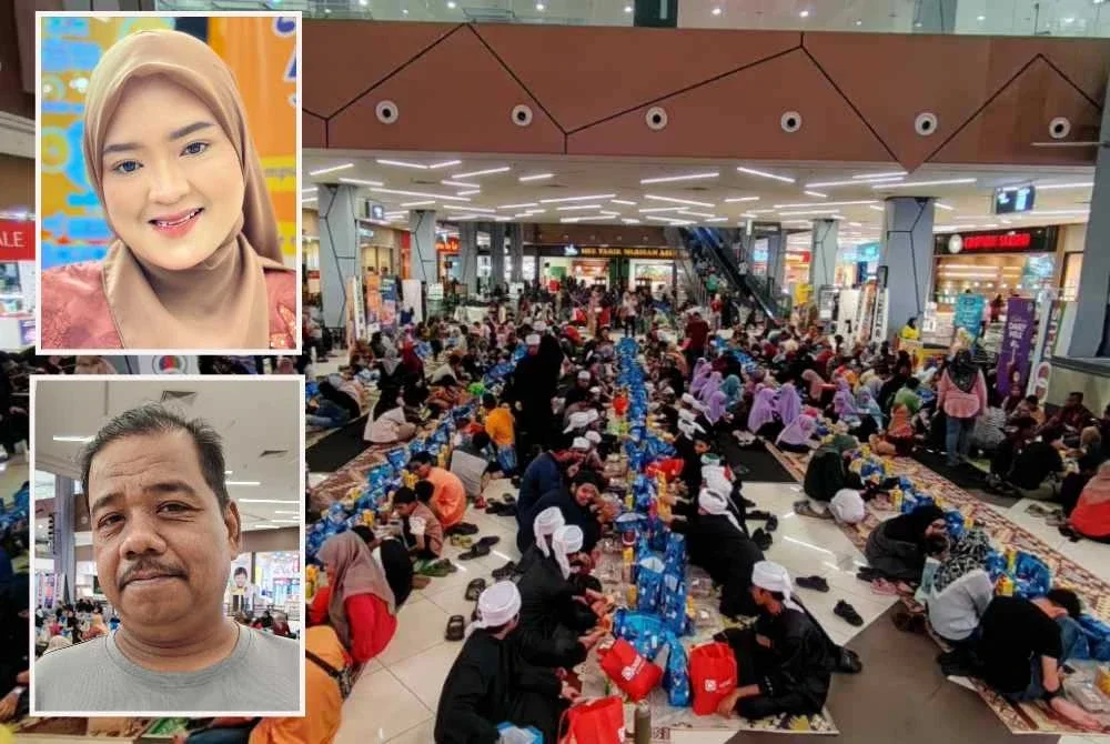 Program tersebut mendapat sambutan menggalakkan dengan kehadiran lebih 1,000 pengunjung. Gambar kecil:Siti Norhanim dan Mohd Saad