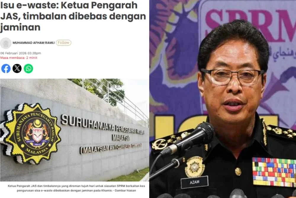Laporan Sinar Harian dan Azam Baki.