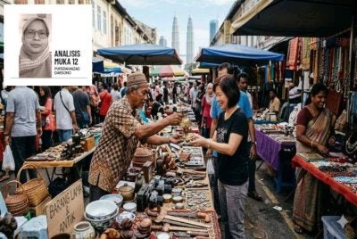 Menjual barangan terpakai mengajar kita bahawa dalam serba kekurangan, manusia masih mampu saling memberi nilai antara satu sama lain. Foto: Imej janaan AI Gemini