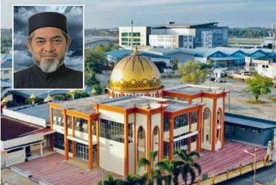 Lokasi Masjid As-Siddiqin yang terletak di mukim Panchor. Foto kecil:Azmi 