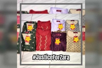 Baju raya yang disediakan untuk Allahyarhamah Zara Qairina sejak Jun tahun lalu mengundang sebak ibunya.