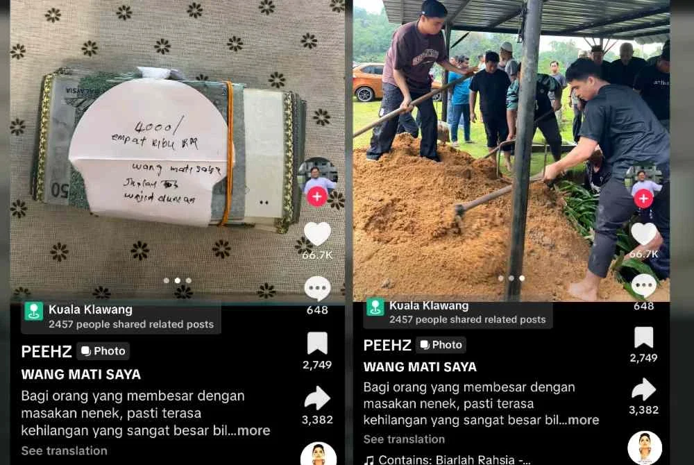 Jenazah Am selamat dikebumikan pada 22 Februari lalu. 