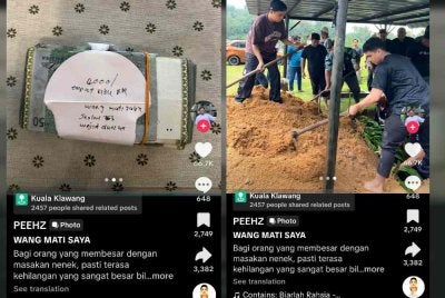 Jenazah Am selamat dikebumikan pada 22 Februari lalu. 