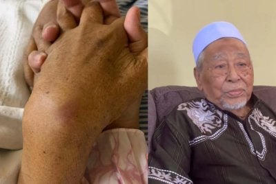 Tangkap layar media sosial Dr Nabilah dan Datuk Hashim Jasin (kanan)