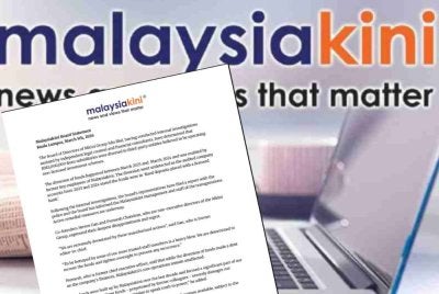Kenyataan Malaysiakini pada Khamis mengenai pengalihan dana RM3 juta daripada anak syarikatnya kepada entiti pihak ketiga yang disyaki menjalankan skim pelaburan tidak berlesen.