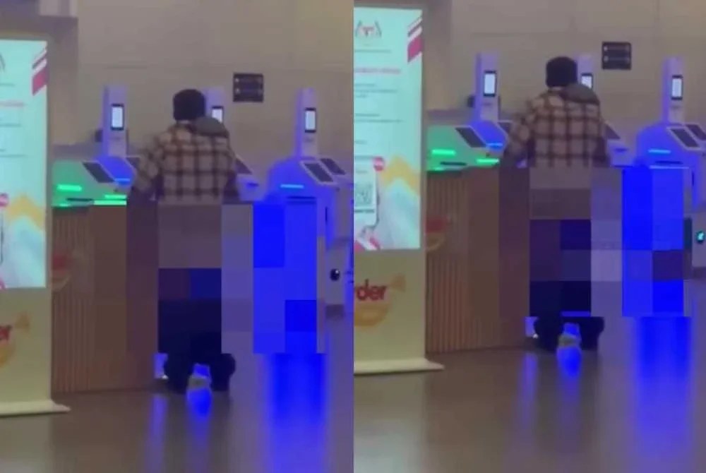 Video memaparkan seorang lelaki dipercayai melakukan aksi tidak senonoh di kaunter KLIA 2 tular di media sosial.