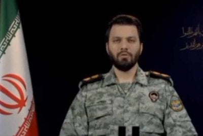 Jurucakap Unit Operasi Tentera Kor Pengawal Revolusi Islam Iran (IRGC), Leftenan Kolonel Ibrahim Zolfaghari.