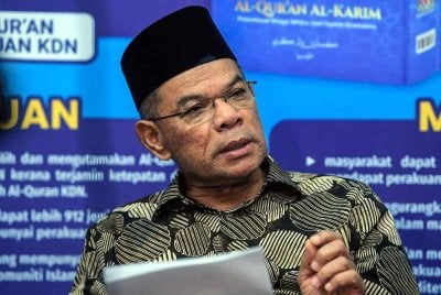 Menteri Dalam Negeri, Datuk Seri Saifuddin Nasution Ismail ketika sidang media selepas hadir pada Program Penerapan Nilai-Nilai Murni dan Sambutan Nuzul Al-Quran Peringkat Negeri Kedah 2026 malam tadi. Foto Bernama 