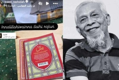 Wann menerusi Insta Story berkongsi berita sedih apabila ayahnya telah kembali ke rahmatullah.