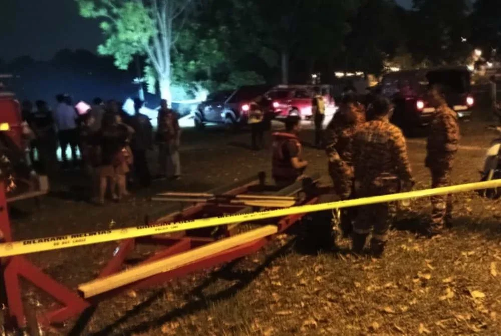 Operasi mencari dan menyelamat sedang dijalankan di lokasi mangsa dipercayai terjatuh.