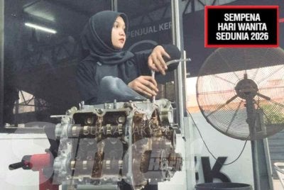 Nurul Khairin tidak berdepan masalah menceburi bidang yang didominasi lelaki sebagai mekanik.