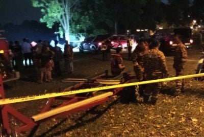 Operasi mencari dan menyelamat sedang dijalankan di lokasi mangsa dipercayai terjatuh.