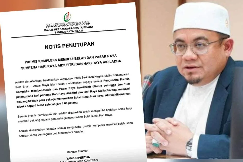 Hilmi menjelaskan, arahan menutup semua operasi premis kompleks membeli-belah dan pasar raya di Kota Bharu sehingga jam 1 tengah hari pada satu Syawal dan hari pertama Aidiladha yang tular, tidak benar.