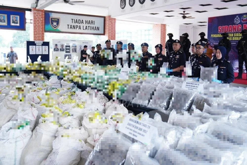Antara dadah yang dirampas. -Foto ROSLI TALIB