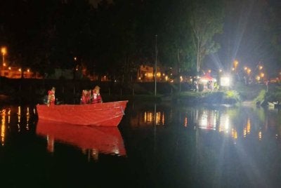 Operasi pencarian awal pada Ahad melibatkan anggota bomba, PBS, PDRM dan petugas KKM.