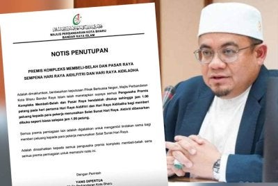 Hilmi menjelaskan, arahan menutup semua operasi premis kompleks membeli-belah dan pasar raya di Kota Bharu sehingga jam 1 tengah hari pada satu Syawal dan hari pertama Aidiladha yang tular, tidak benar. 
