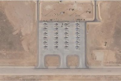 Imej satelit menunjukkan kawasan serangan Iran yang memusnahkan radar THAAD AS. Foto Agensi