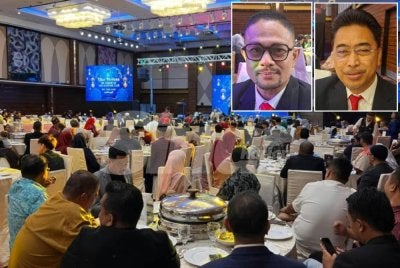 KESS mengadakan program iftar bagi meraikan ahli yang berjaya mencapai sasaran dalam kempen kereta. Gambar kecil: Mohamad Hafizal dan Zuraidi.