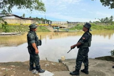 Kawalan di Sungai Golok dilakukan anggota Pasukan Gerakan Am. 
Foto: SINAR HARIAN/ADILA SHARINNI WAHID