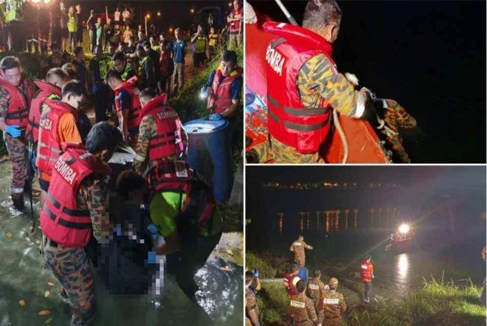 Mangsa ditemukan pada jam 10.18 malam oleh pasukan bomba ketika menjalankan pencarian di permukaan tasik.