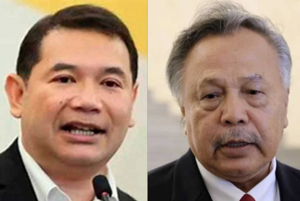 Rafizi (kiri) dan Mohamad Salleh.