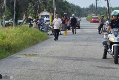 Lokasi kejadian pelajar kolej maut akibat cedera parah dipercayai terkena bilah sabit pada bahagian leher.
