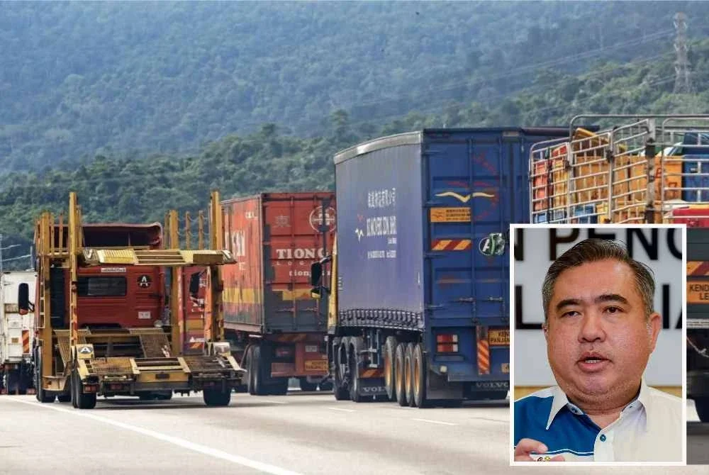 Kementerian Pengangkutan melalui Jabatan Pengangkutan Jalan (JPJ) akan menguatkuasakan larangan ke atas kenderaan berat menggunakan jalan raya pada 19 dan 20 Mac serta 28 dan 29 Mac ini - Gambar kecil (Anthony Loke)