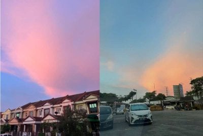 Fenomena langit kemerah-merahan pada waktu pagi yang tular di media sosial pada Rabu mencetuskan perbualan dalam kalangan warga maya. Foto tular