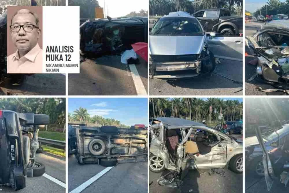 Kes kemalangan maut di seluruh negara sepanjang tempoh Op Selamat 24 sempena sambutan Aidilfitri bermula 29 Mac hingga 3 April tahun lalu merekodkan penurunan sebanyak 41 peratus. Foto Bernama