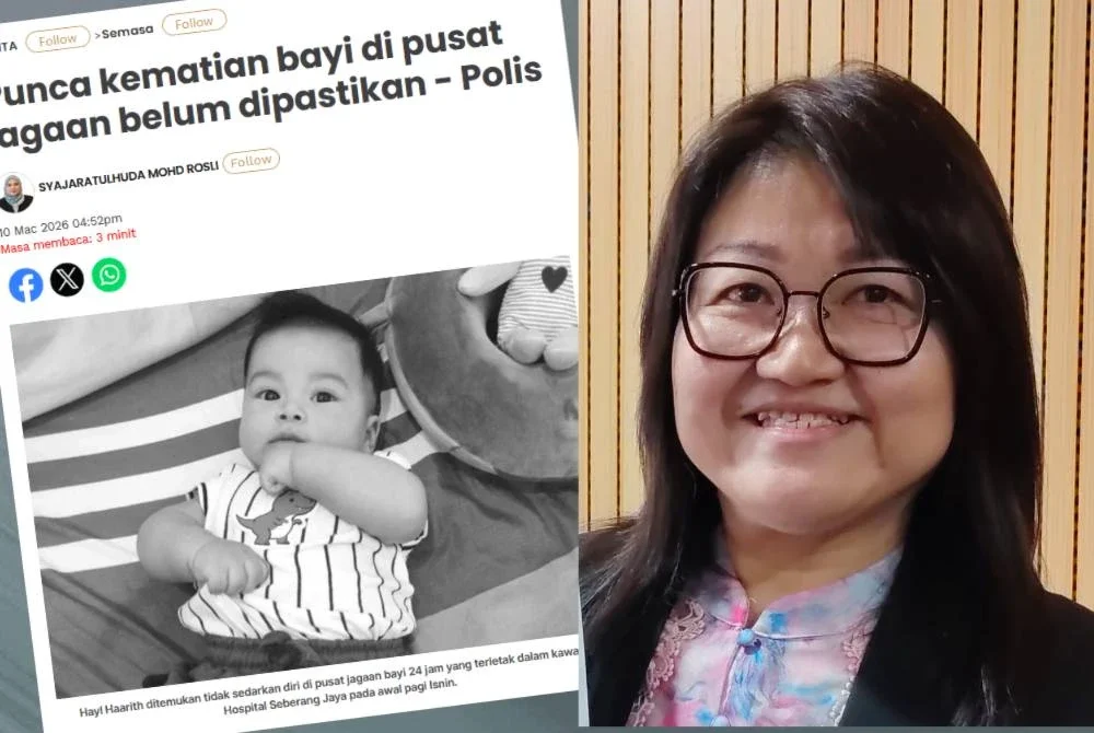 Laporan Sinar Harian dan Lim Siew Khim (kanan).