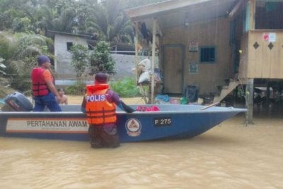 Sebanyak 30 kampung di daerah Paitan kini terjejas akibat banjir. Foto APM Paitan