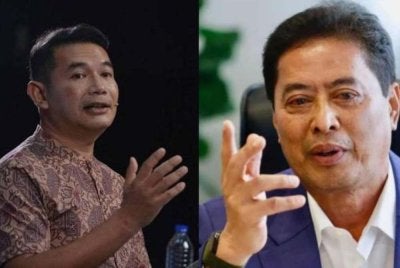 Rafizi dan Azam Baki (kanan).
